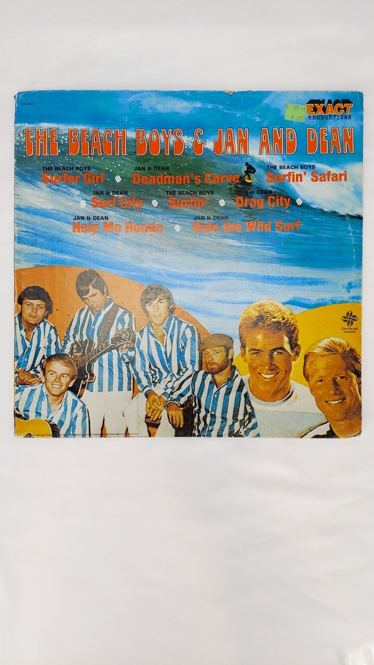 The Beach Boys & Jan And Dean VG 1981 LP Vinyl Exact Productions Surf Rock